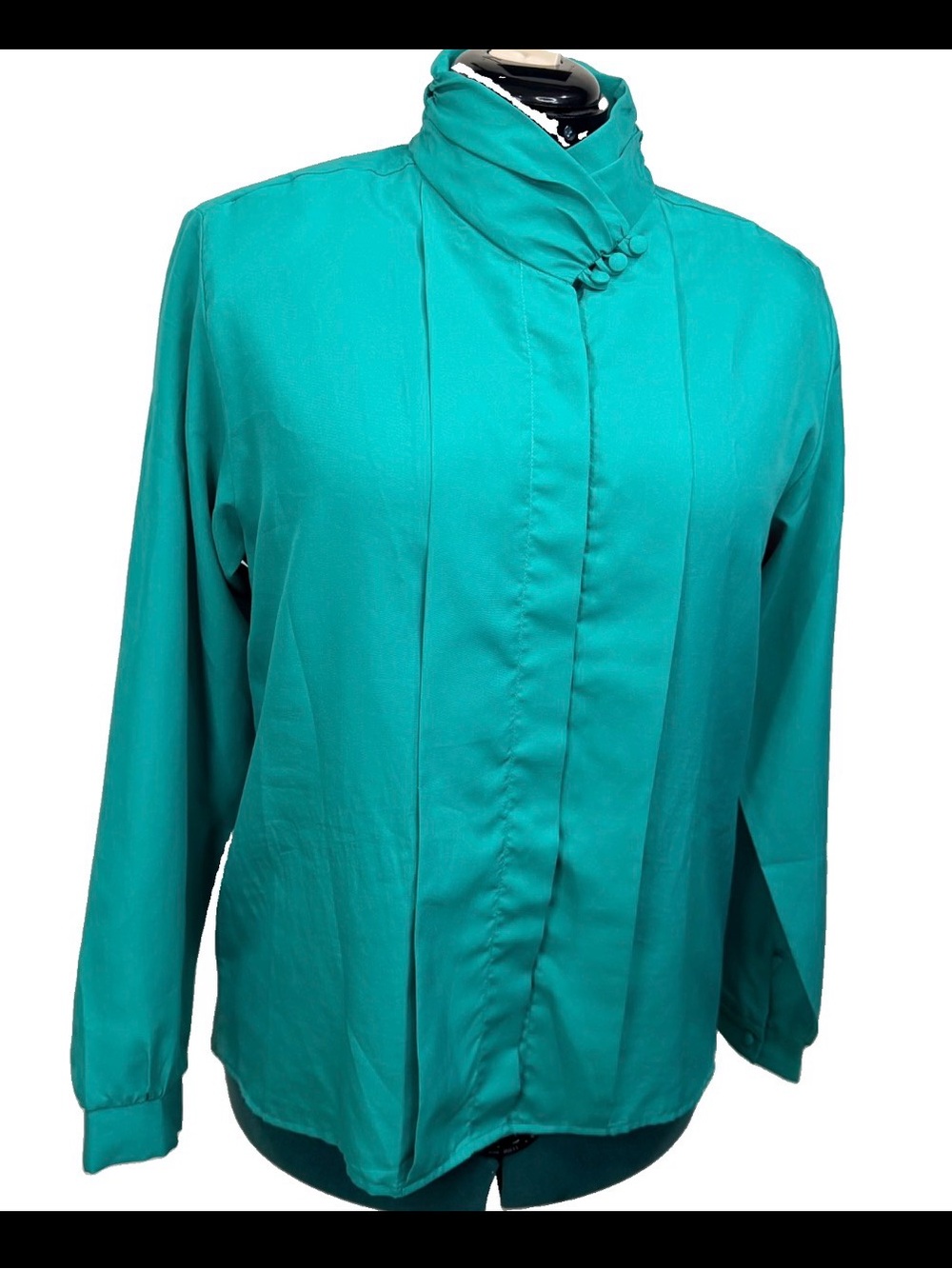 VTG Jantzen Green Long Sleeve Boxy Button Down Shirt